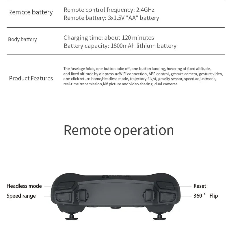 2023 E88 Pro WIFI FPV Drone Wide Angle HD 4K Camera Quadcopter Height Hold RC Foldable Dron Toys Gift