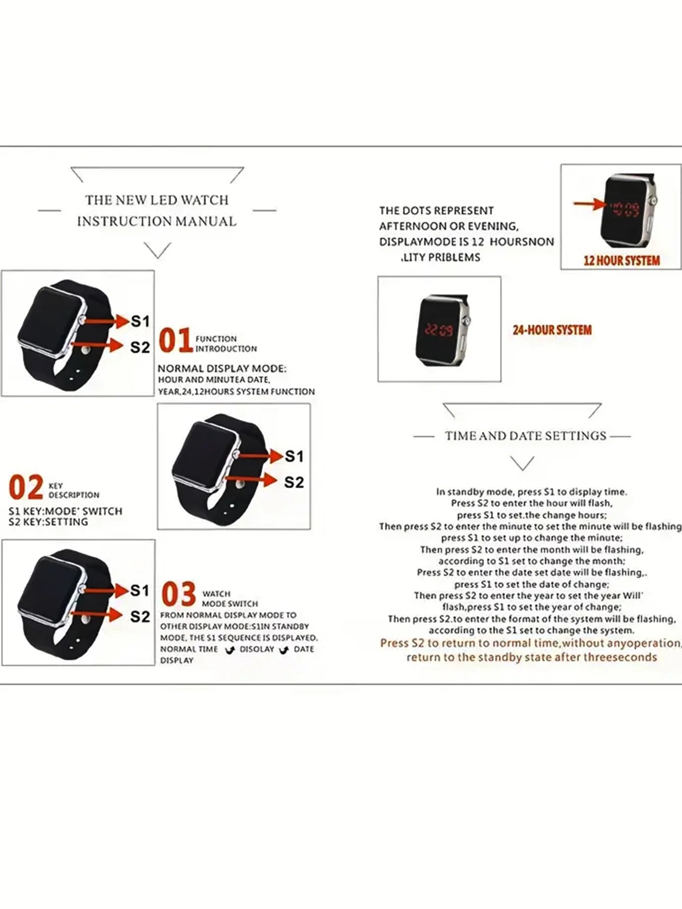 2 stylish simple rectangular silicone men's electronic watch travel all birthday gifts