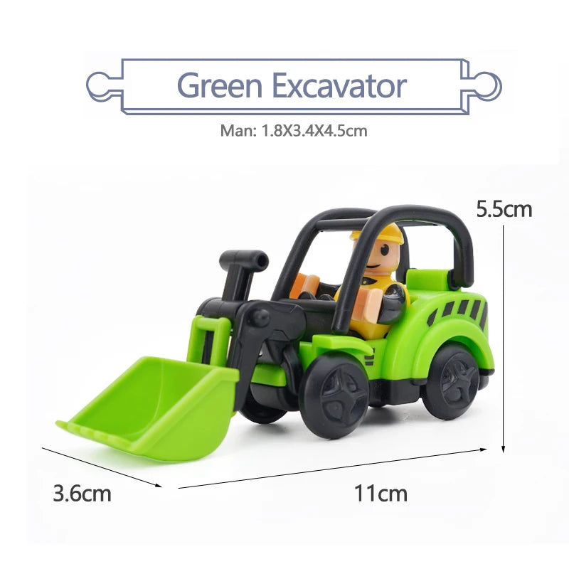 Variety Of Optional Track Magnetic Cars Multi-Purpose Vehicles Compatible Brand Wooden Scene Track Car Toys Children's Gifts W09