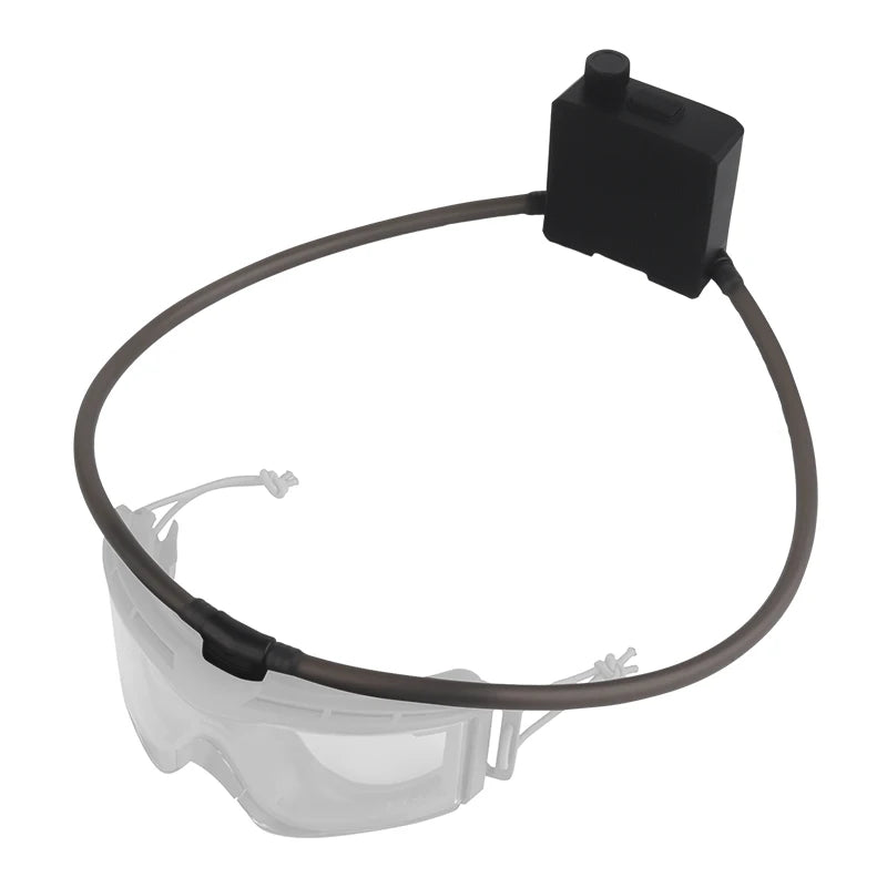 Tactical Goggles Defogger Defogging Fan Anti-fog Kit for Airsoft Shooting Motocross Adjustable Head Strap Protection Glasses