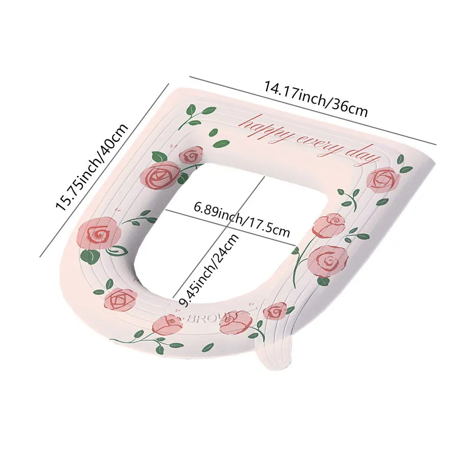 Waterproof toilet seat cushion All year round universal toilet seat ring foam silicone pad Summer Toilet Seat Cover Pads