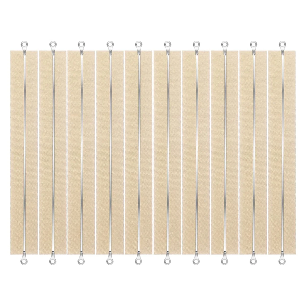 10pcs Impulse Sealer Replacement Parts,8 Inch Cloth Heat Seal Strips Square Elements Grip Impulse Sealer Repair Kit