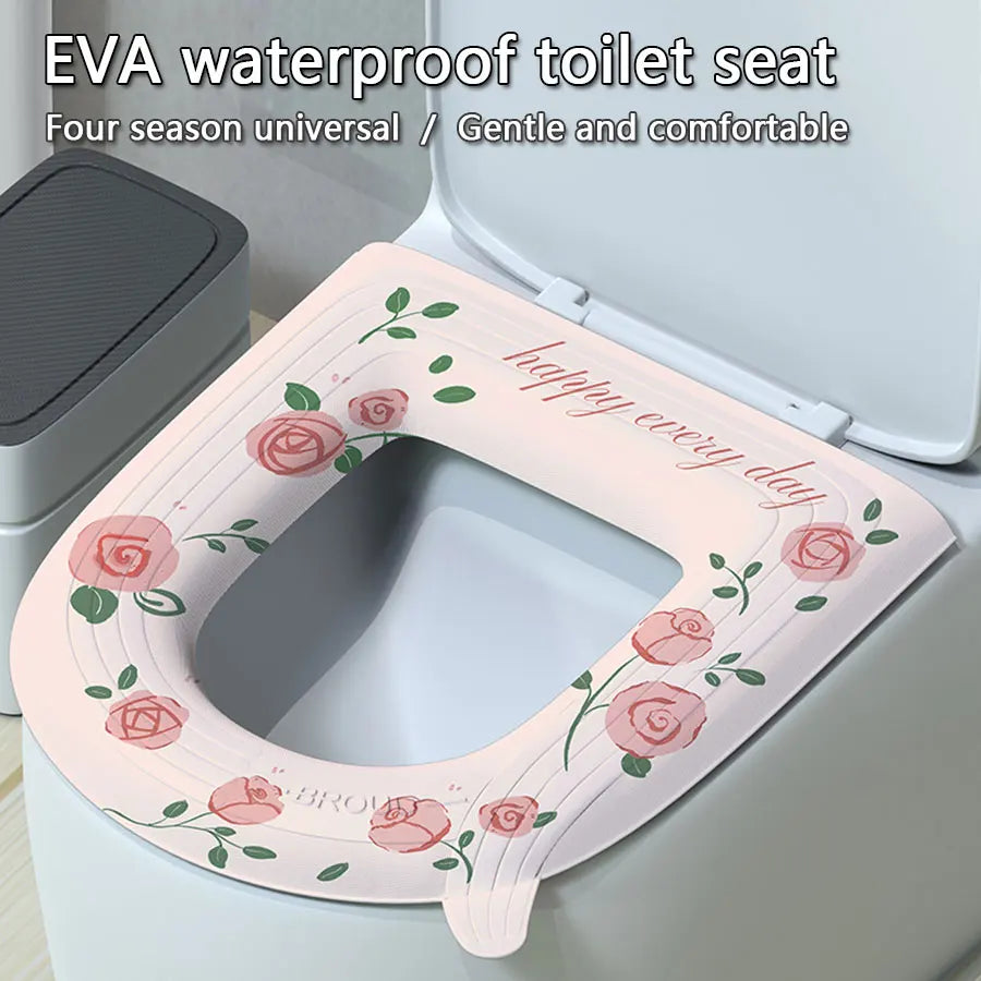 Waterproof toilet seat cushion All year round universal toilet seat ring foam silicone pad Summer Toilet Seat Cover Pads