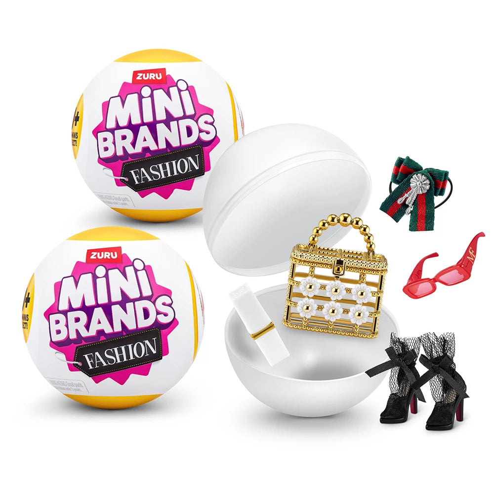 Zuru Mini Brands Toys 5 Surprise Mini Brands Toy Miniature Toys Mystery Blind Box Fashion Bag Shoes Ball Original Miniature Toy