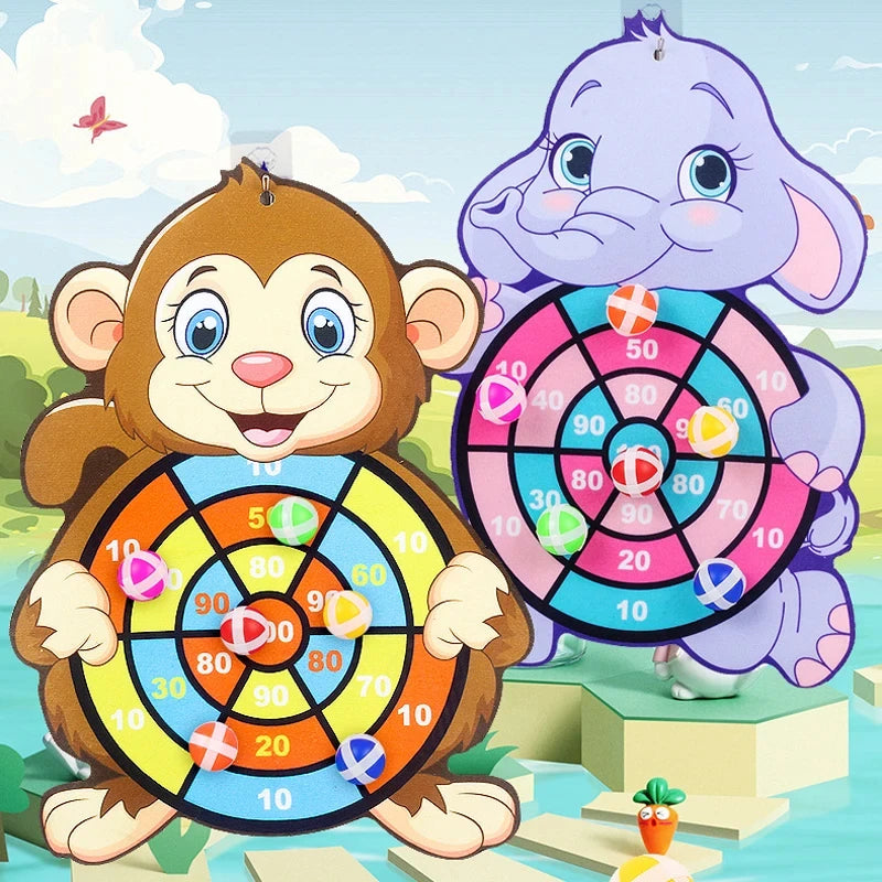 1Pcs Educational Dart Board Games for Children Indoor Outdoor Party Play Kids Dartboard with Sticky Balls Sports Games For Kids