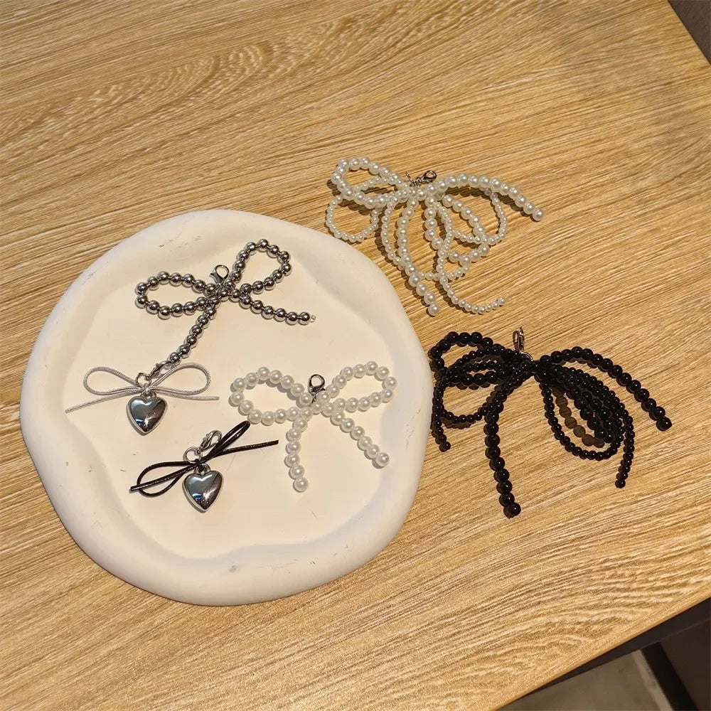 Shoe lace Charms for Sneakers Girl Pearl Bow Bear Shoe decoration Y2K Sweet Premium Decorative Shoes Charm Laces Accessories