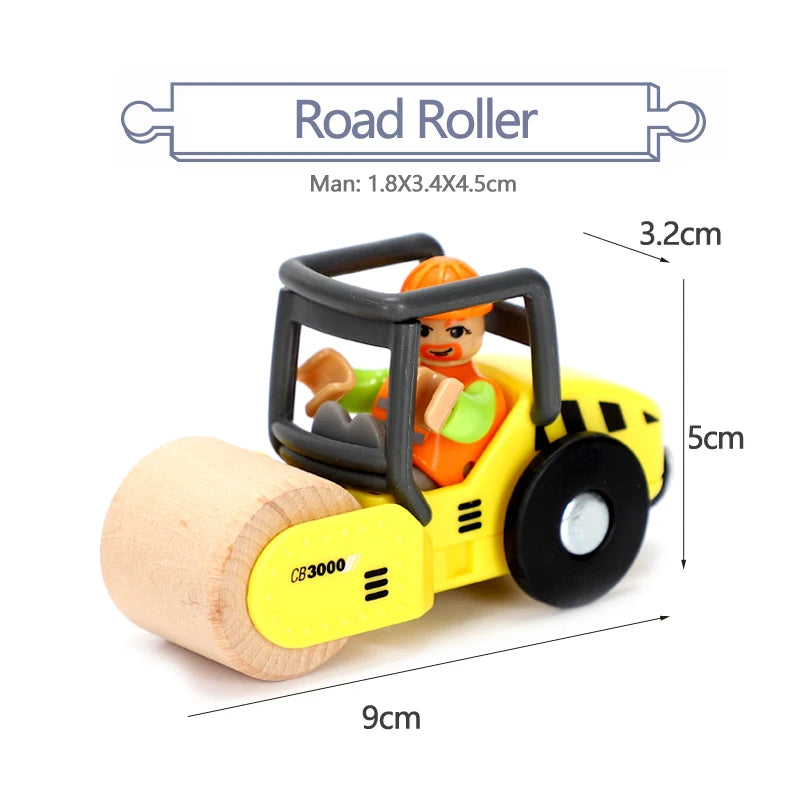 Variety Of Optional Track Magnetic Cars Multi-Purpose Vehicles Compatible Brand Wooden Scene Track Car Toys Children's Gifts W09