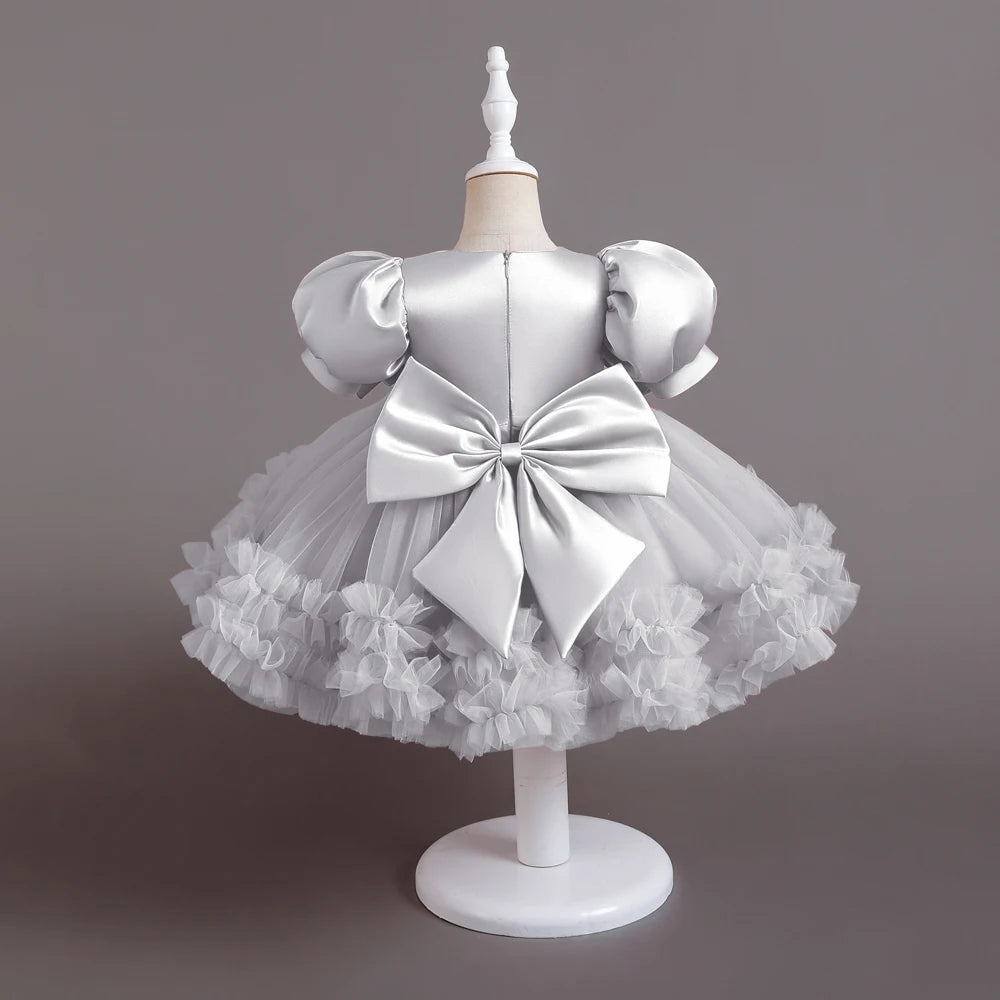 Toddler Baby Baptism Dresses First Birthday Dress For 0-5 Years Baby Girl Clothing Princess Party Dress Christening Gown
