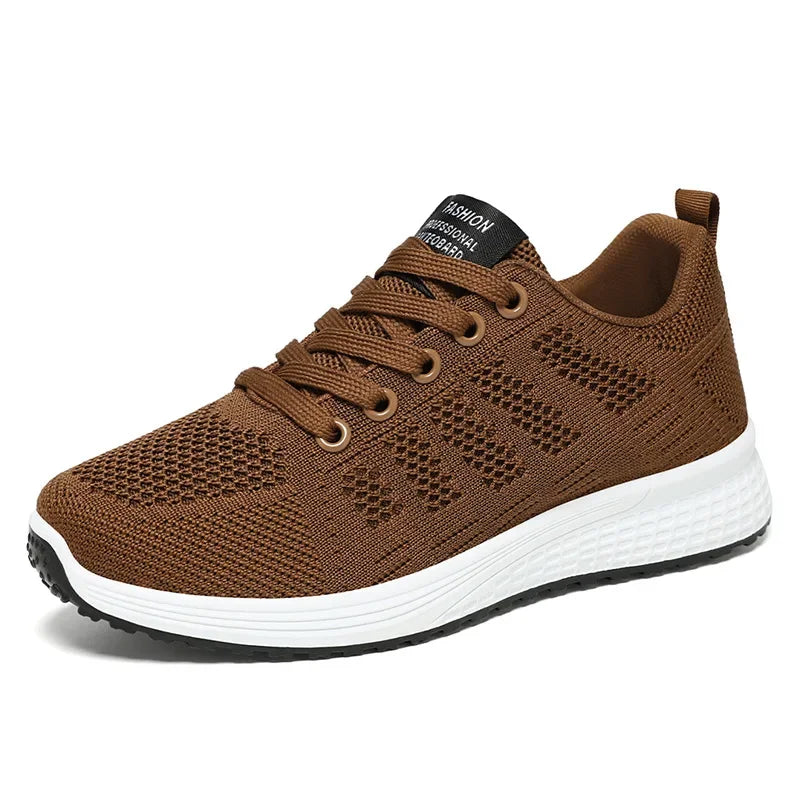 Women's Shoes 2025 Spring New Fashion Soft Walking Flats Non-slip Casual Sport Tennis Shoes Athletic Sneakers for Lady