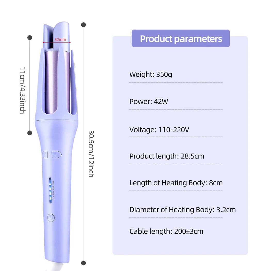 Tinsol 2 in 1 Auto Hair Curling Iron Ceramic Rotating Air Curler Air Spin Wand Styler Curl Machine Magic Hair Curler Automatic