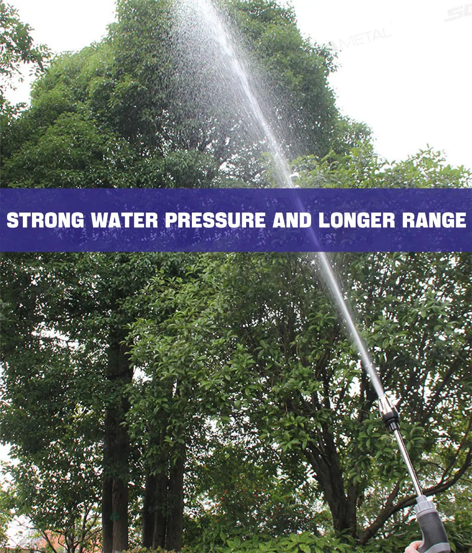 SEAMETAL High Pressure Car Wash Gun Foam Pots Lances Irrigation Tools Adjustable Sprinkler Car Home Garden Watering Tool Set
