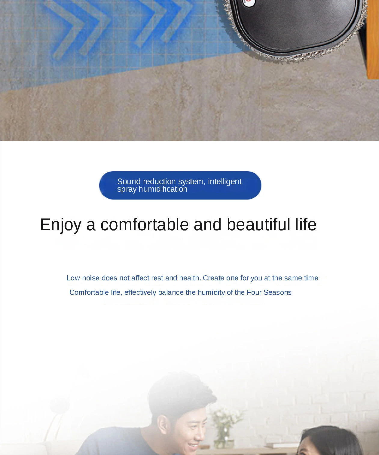 3 in1 Intelligent Robot Dry Wet Sweep Mop Robot Vacuum Cleaner Rechargeable Smart Mopping Robot Spray Cleaner Home Mopping Robot