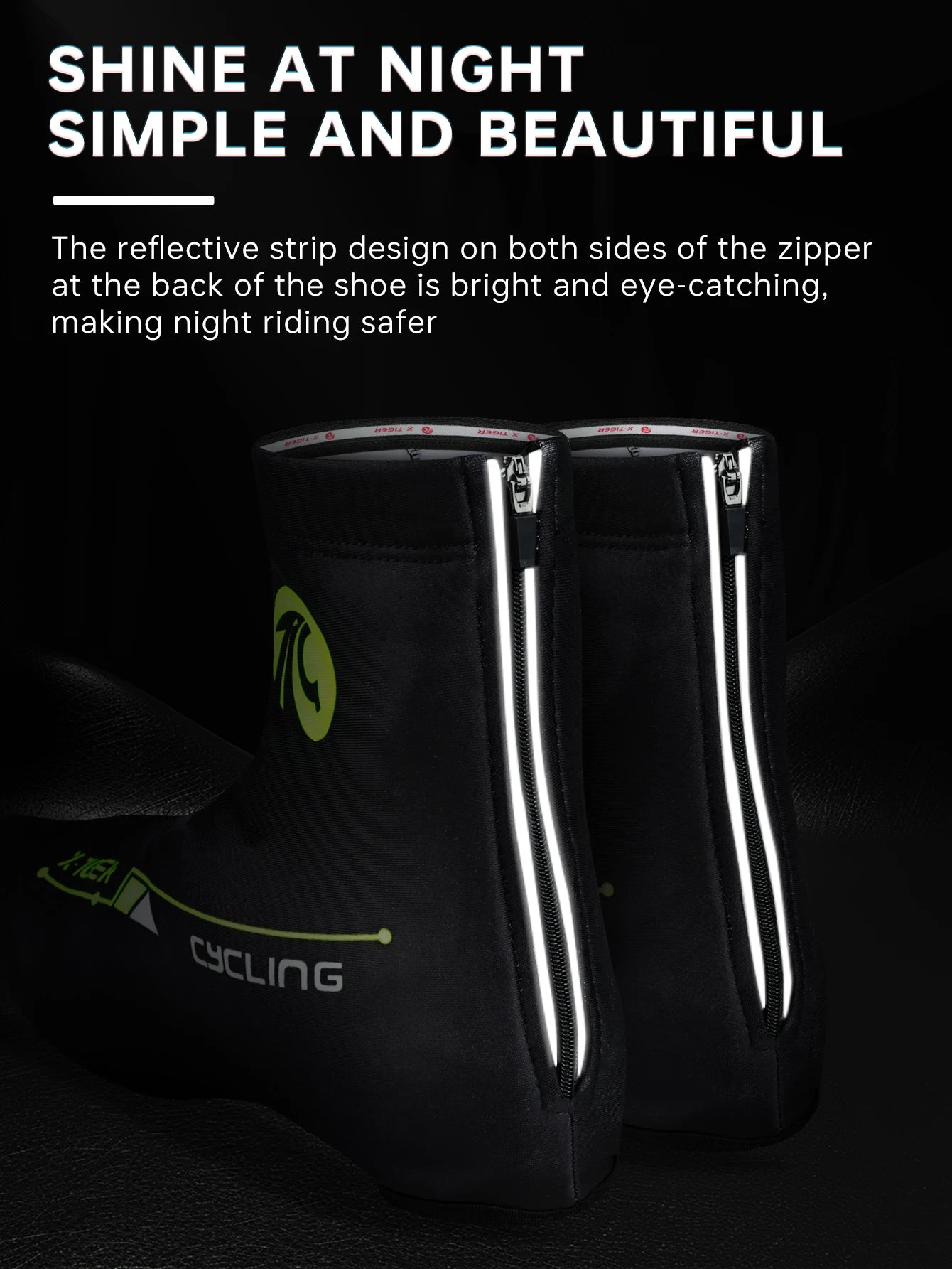 X-TIGER Winter Cycling Sport Shoe Cover Boot Warm Covers Thermal Windproof Overshoes MTB Bicycle Riding Racing Shoes Protector