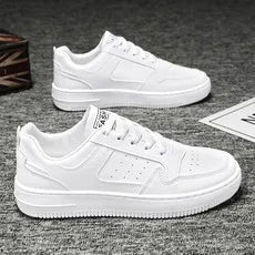 Men's Shoes Explosion Thick Soled Leather Small White Shoes Men's Trendy Shoes with Fashion Board Shoes Street Casual Shoes - Belvar