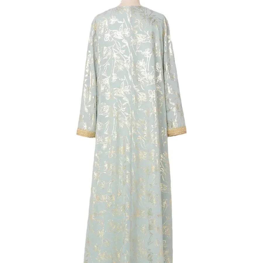 Women Dress Middle East Flower Fashion New Muslim Dubai Abaya Turkey Robes Fashion Abaya Moroccan Kaftan Vistidos Musulmana