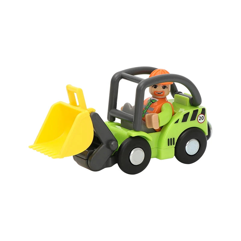 Variety of Optional Rail Car Utility Vehicles Aircraft Compatible with All brands Wooden Tracks Trains Children Car Toy Gifts