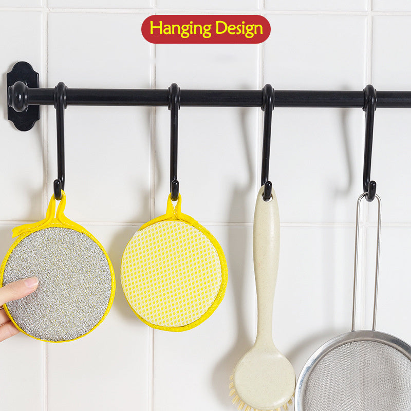 [Dishwashing Sponge] 5/10pcs Double Side Dishwashing Sponge - Pan Pot Dish Wash Sponges - Household Cleaning Tools - Kitchen Tableware - Dish Washing Brush