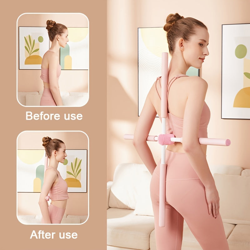 [Yoga Body Stick] Yoga Body Stick for Posture Correction, Shoulder and Neck Relief, and Open Back Training - Improve Flexibility and Balance with this Versatile Fitness Tool