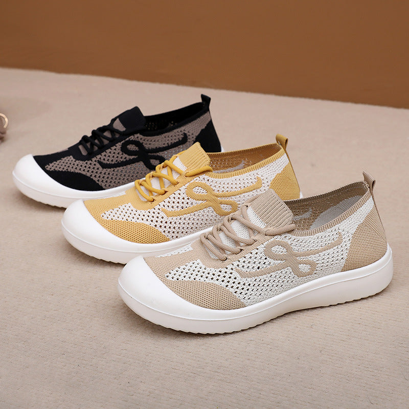 Female Retro Platform Sports Shoes Soft Bottom Comfortable - Belvar