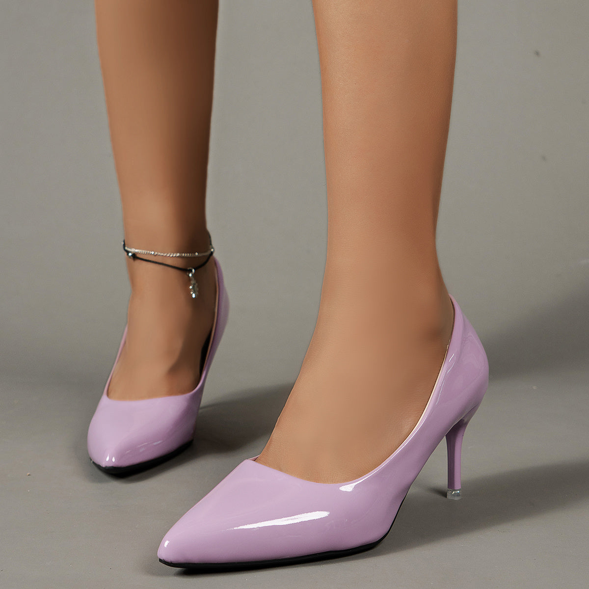 [Elegant Stiletto Heels] Elegant Pointed Toe Women's Solid Color Stiletto Heels - Lightweight Dress Pumps, Work Pumps