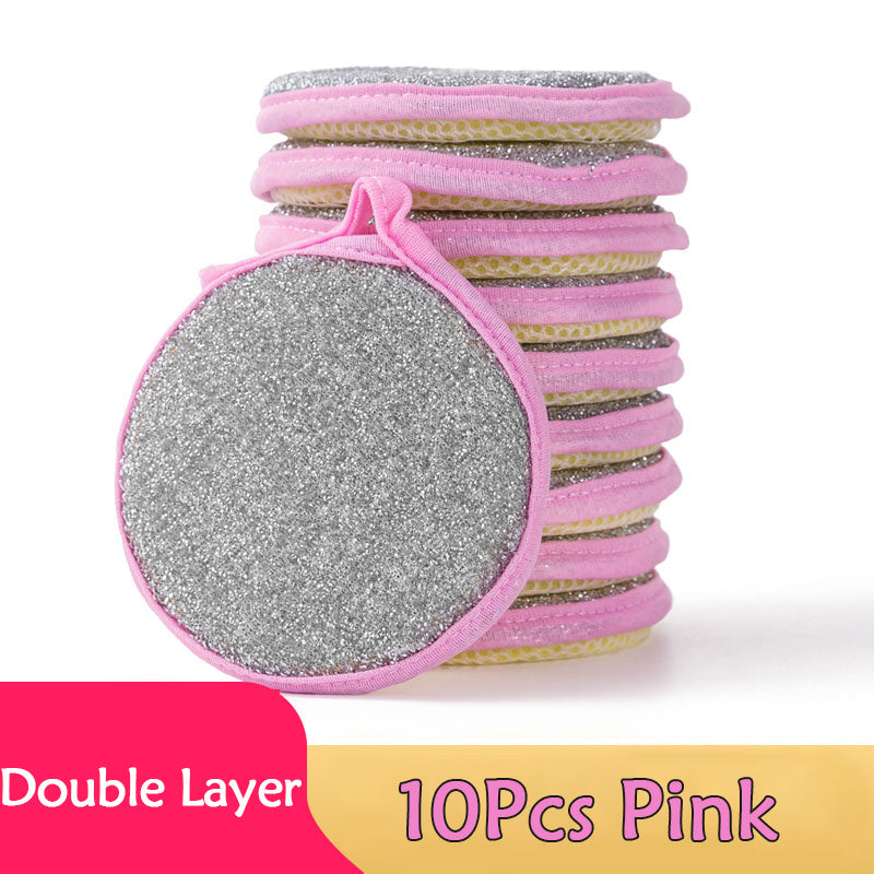 [Dishwashing Sponge] 5/10pcs Double Side Dishwashing Sponge - Pan Pot Dish Wash Sponges - Household Cleaning Tools - Kitchen Tableware - Dish Washing Brush