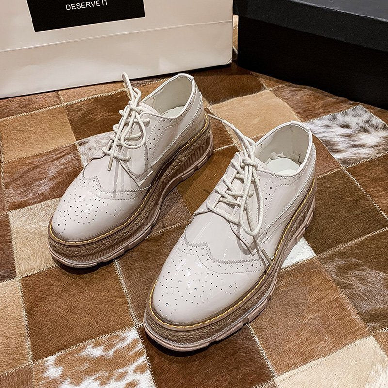 Lace-up Tassel Platform Shoes Women - Belvar