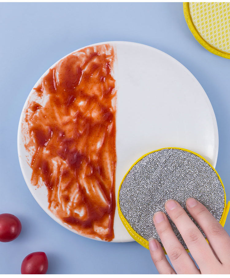[Dishwashing Sponge] 5/10pcs Double Side Dishwashing Sponge - Pan Pot Dish Wash Sponges - Household Cleaning Tools - Kitchen Tableware - Dish Washing Brush