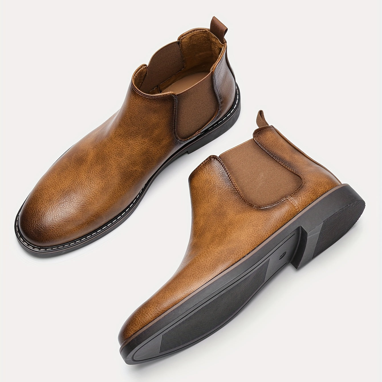 Soft In Sole Men's Comfortable Chelsea Boots Fashion Slip On