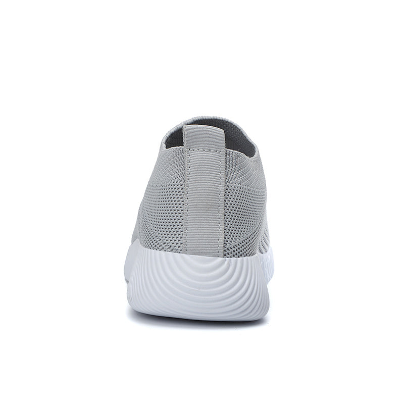 [Lightweight Sneakers] Women's Lightweight Slip-On Sneakers | Solid Color Fabric Upper | Round Toe, MD Sole, Low Top | All-Season Casual Shoes | for Running, Fitness, Dance, Walking, Travel