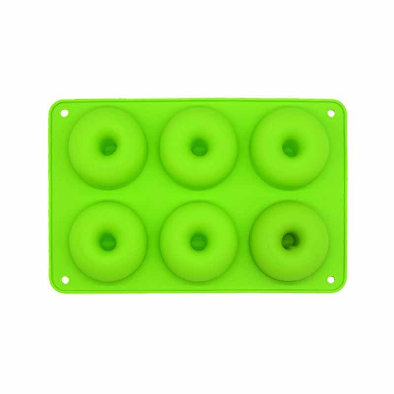 Silicone Mold For 6 Round Chocolate Donuts