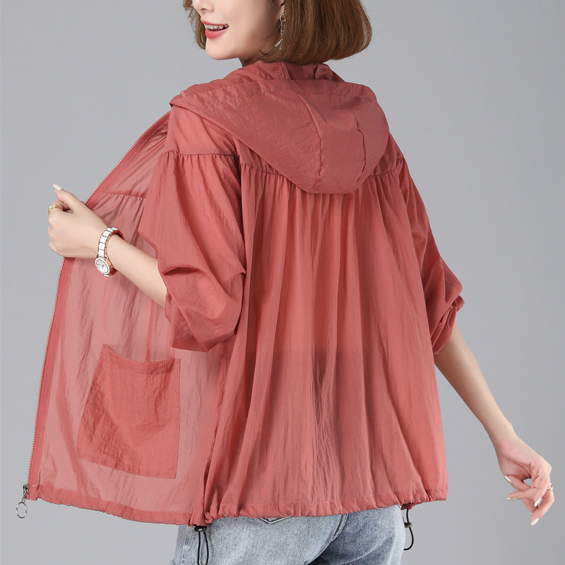 Spring New Loose Blouson Sun Protection Clothing For Women