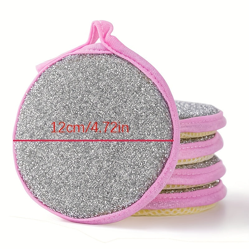 [Dishwashing Sponge] 5/10pcs Double Side Dishwashing Sponge - Pan Pot Dish Wash Sponges - Household Cleaning Tools - Kitchen Tableware - Dish Washing Brush