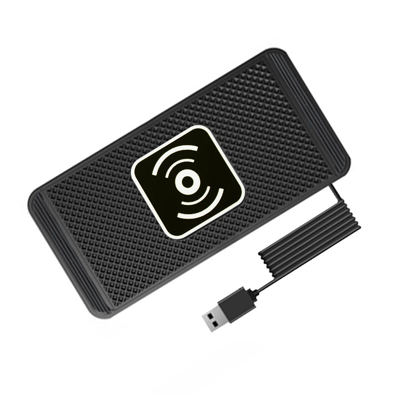 Wireless Car Charger, Fast Charging Board with USB Connector, Short Circuit Protection, Non-slip Phone Charging Pad, Without Battery