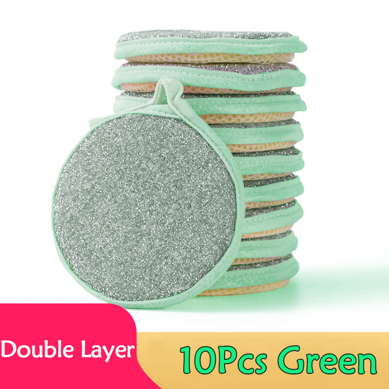 [Dishwashing Sponge] 5/10pcs Double Side Dishwashing Sponge - Pan Pot Dish Wash Sponges - Household Cleaning Tools - Kitchen Tableware - Dish Washing Brush