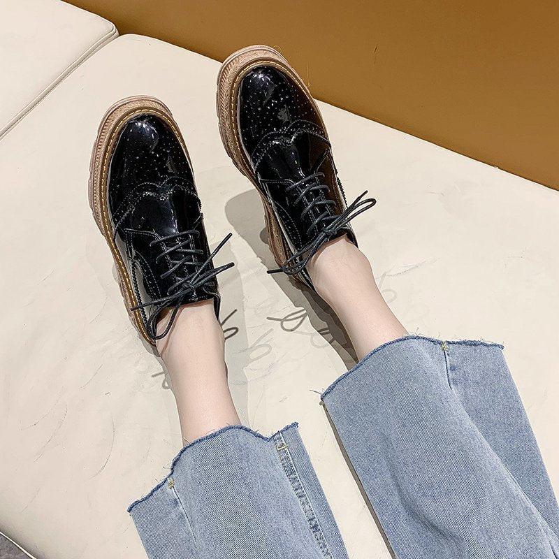 Lace-up Tassel Platform Shoes Women - Belvar
